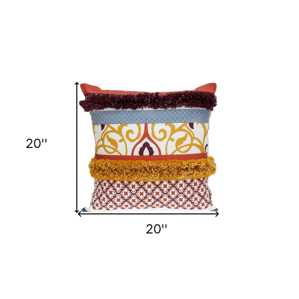 20" Quatrefoil Cotton Throw Pillow — view 6