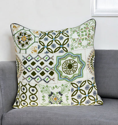 22" Off White Cotton Throw Pillow FurniFindUSA