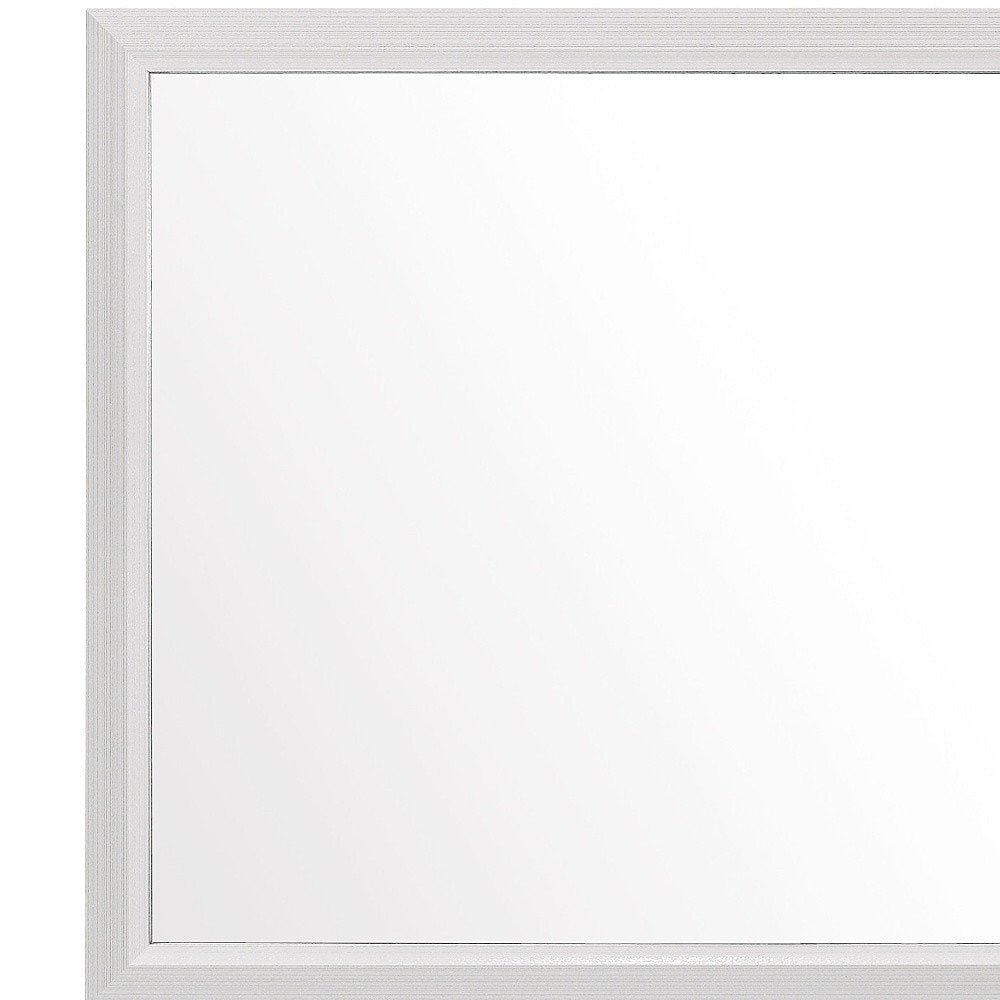 35" White Framed Dresser Mirror HomeRoots