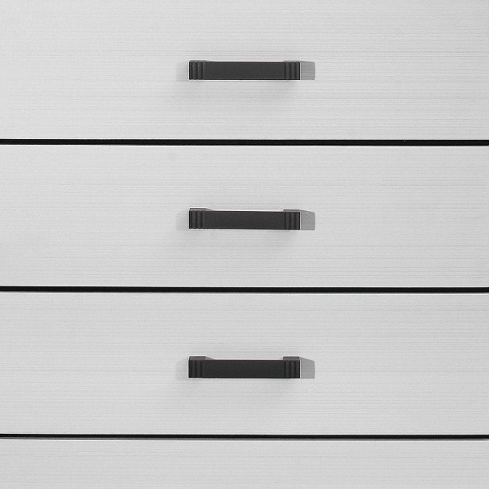 58" White Solid Wood Six Drawer Double Dresser HomeRoots