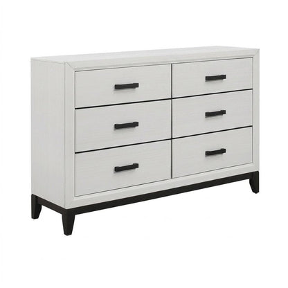 31" White Wood Five Drawer Standard Chest HomeRoots