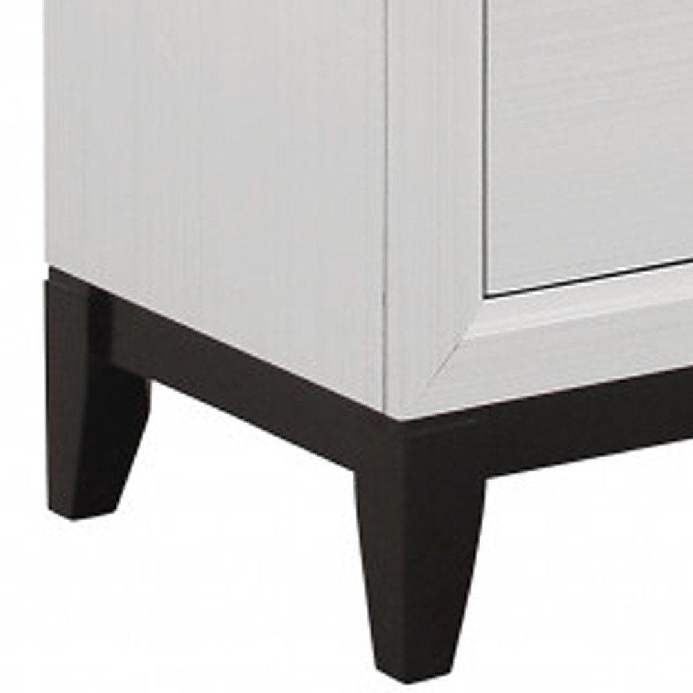 31" White Wood Five Drawer Standard Chest HomeRoots
