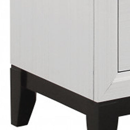 31" White Wood Five Drawer Standard Chest