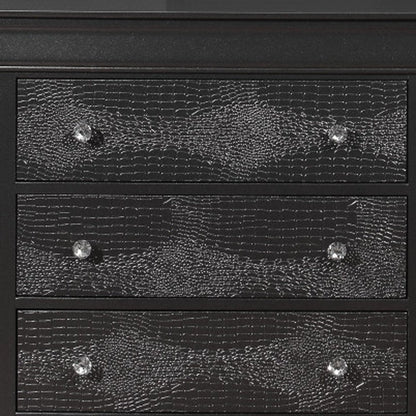58" Metallic Grey Solid Wood Six Drawer Double Dresser HomeRoots
