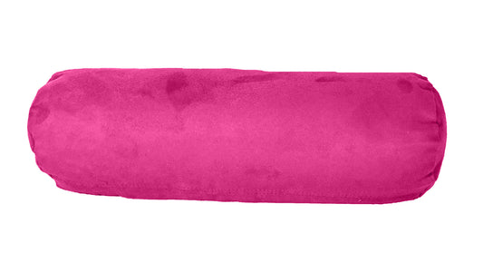 8" X 20" Fuchsia Bolster Microsuede Zippered Pillow FurniFindUSA