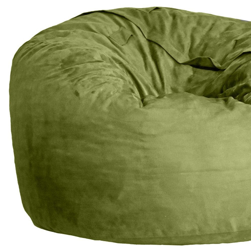 47" Orange Microsuede Classic Bean Bag — view 11