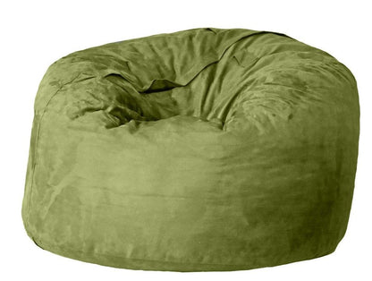 47" Orange Microsuede Classic Bean Bag HomeRoots