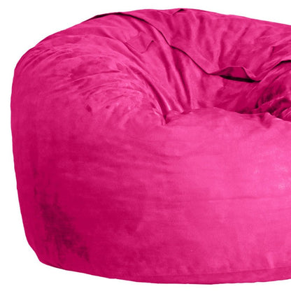 47" Orange Microsuede Classic Bean Bag HomeRoots