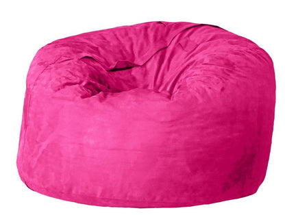 47" Orange Microsuede Classic Bean Bag HomeRoots