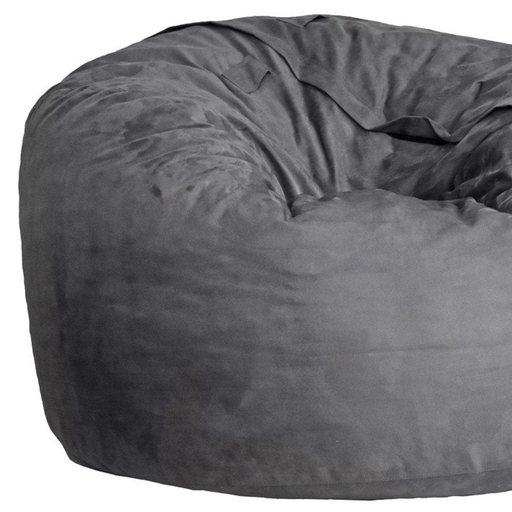 47" Orange Microsuede Classic Bean Bag — view 25