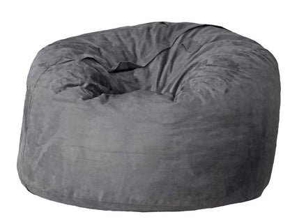 47" Orange Microsuede Classic Bean Bag HomeRoots