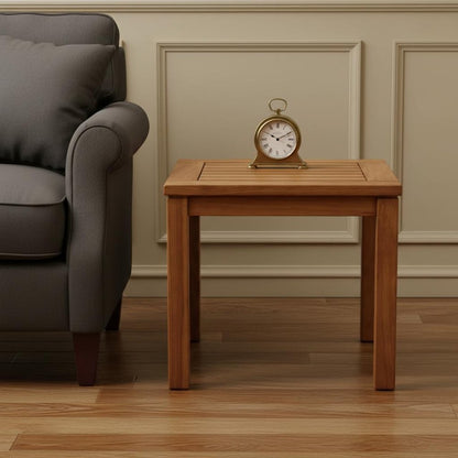 18" Brown Solid Wood Square End Table HomeRoots