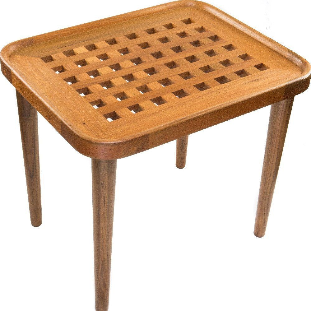 18" Brown Solid Wood Rectangular End Table HomeRoots