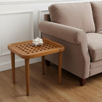 18" Brown Solid Wood Rectangular End Table HomeRoots