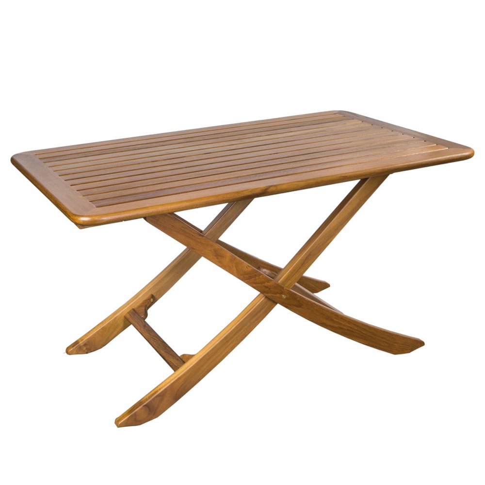 43" Brown Solid Wood Folding Outdoor Picnic Table HomeRoots