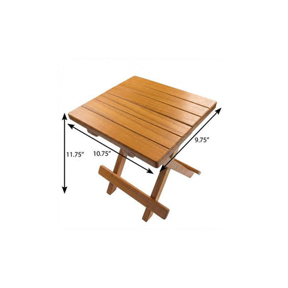 12" Brown Solid Wood Square End Table HomeRoots