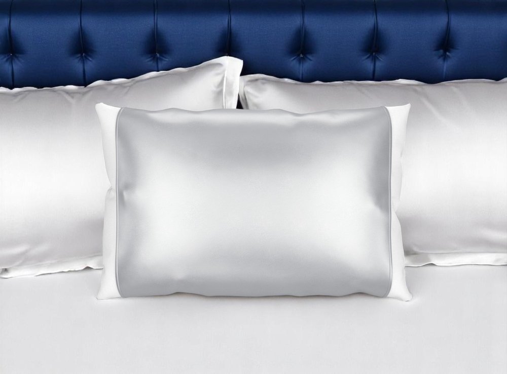 Silver Silk Open Ended Pillowcase HomeRoots