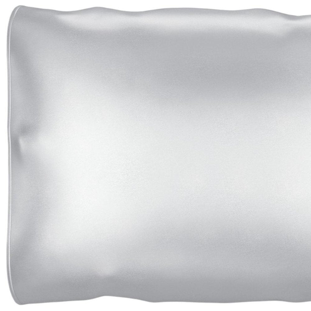 Silver Silk Open Ended Pillowcase HomeRoots