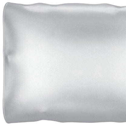 Silver Silk Open Ended Pillowcase HomeRoots