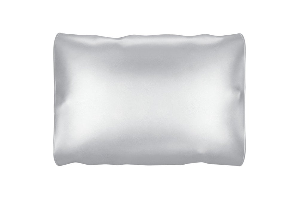 Silver Silk Open Ended Pillowcase HomeRoots