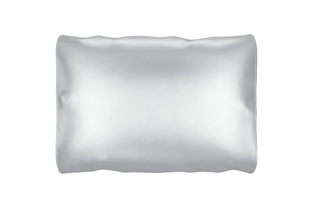 Silver Silk Open Ended Pillowcase HomeRoots