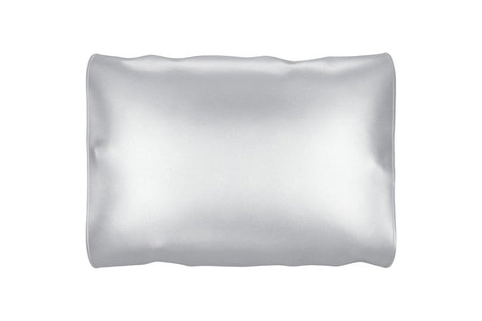 Silver Silk Open Ended Pillowcase HomeRoots