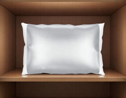 Silver Silk Open Ended Pillowcase HomeRoots