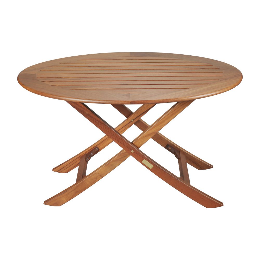 40" Brown Oval Solid Wood Folding Outdoor Side Table HomeRoots