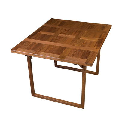 45" Brown Solid Wood Folding Outdoor Side Table HomeRoots