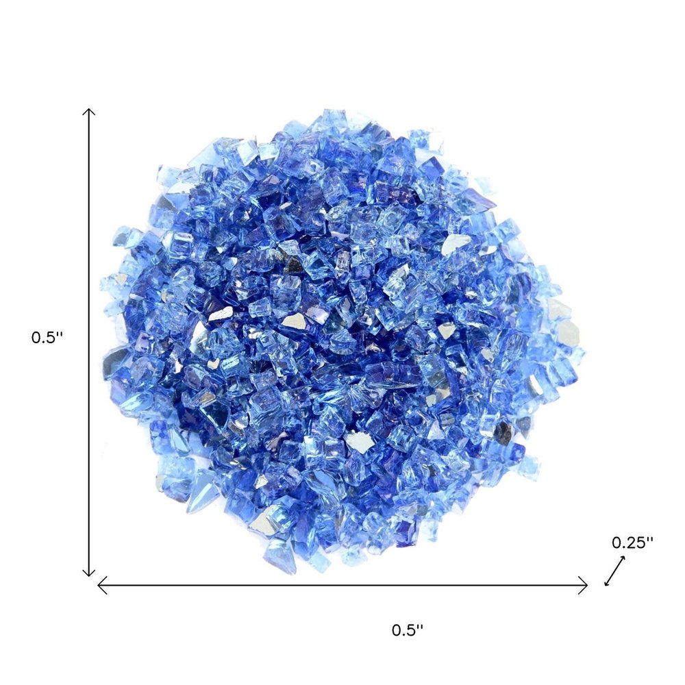 Cobalt Round Reflective Fire Pit Glass HomeRoots