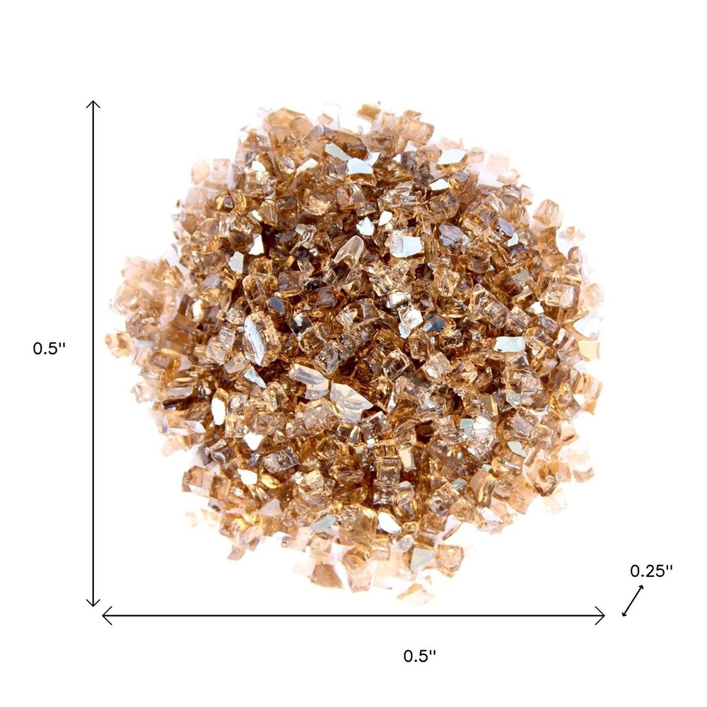 Copper Round Reflective Fire Pit Glass HomeRoots