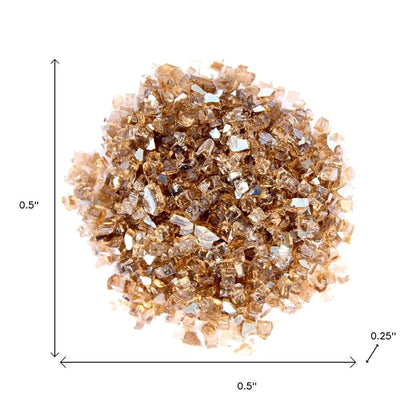 Copper Round Reflective Fire Pit Glass HomeRoots