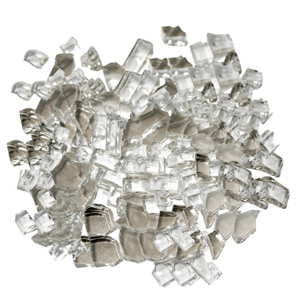 Clear Round Reflective Fire Pit Glass HomeRoots