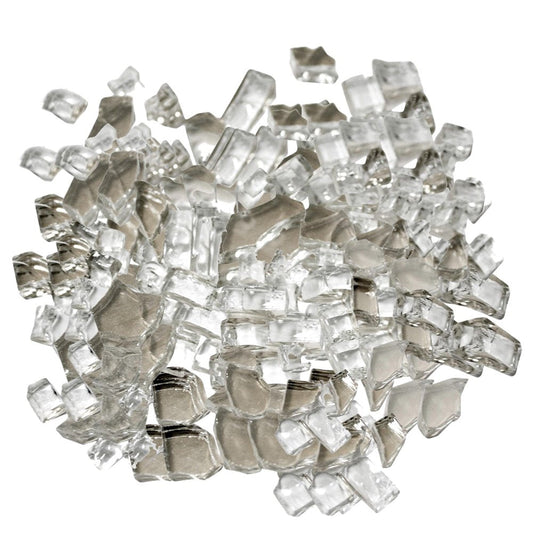 Clear Round Reflective Fire Pit Glass HomeRoots