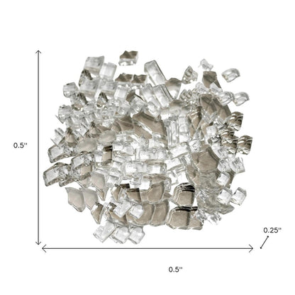 Clear Round Reflective Fire Pit Glass HomeRoots