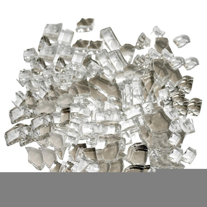 Clear Round Reflective Fire Pit Glass HomeRoots