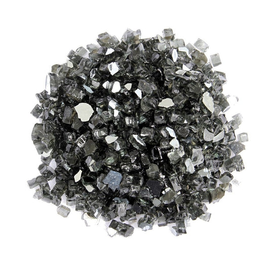 Black Round Reflective Fire Pit Glass HomeRoots