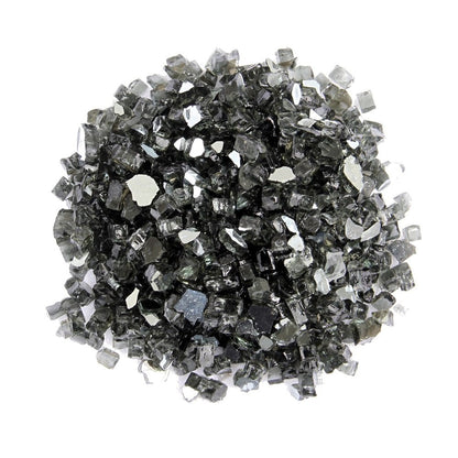 Black Round Reflective Fire Pit Glass HomeRoots