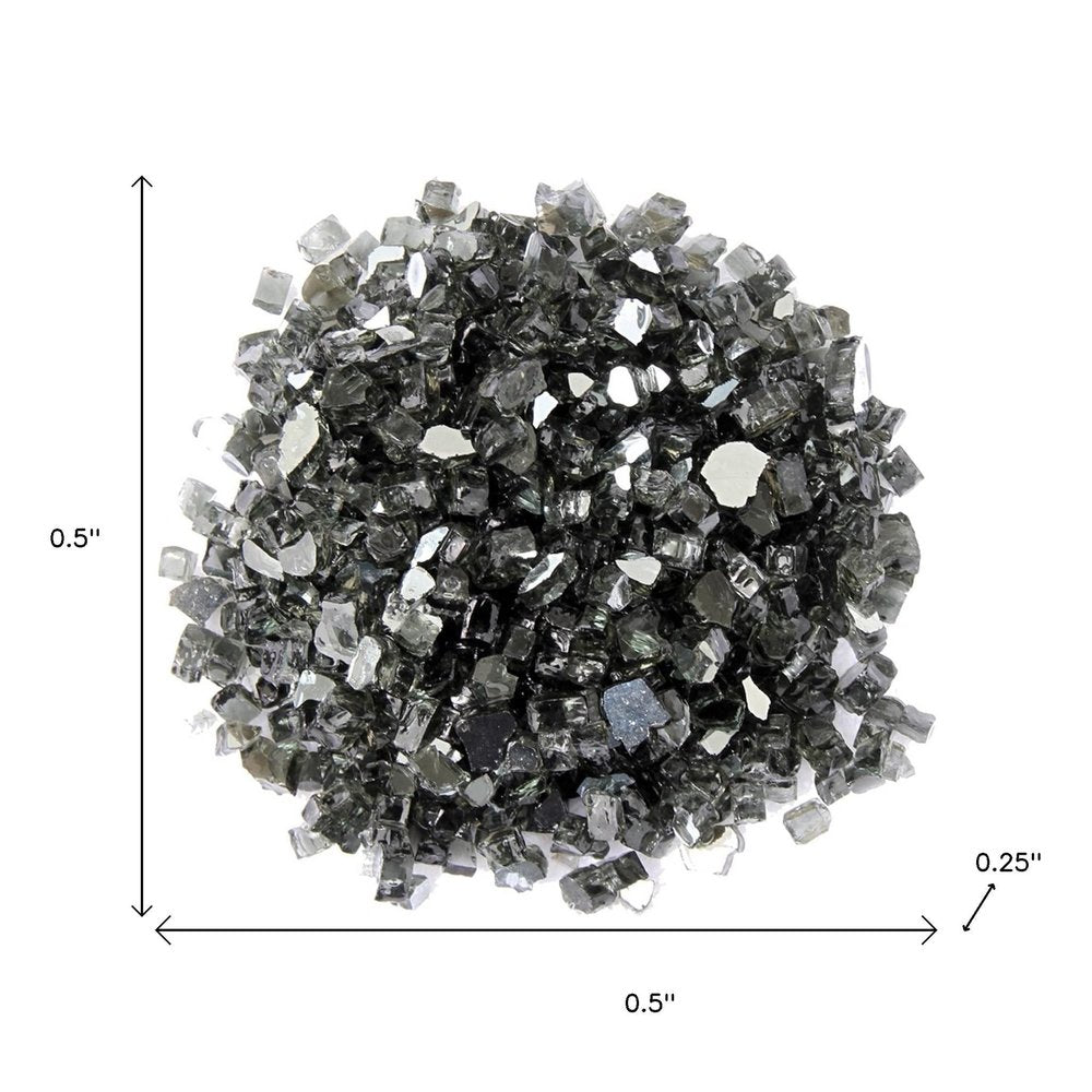 Black Round Reflective Fire Pit Glass HomeRoots