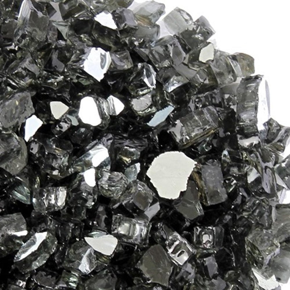 Black Round Reflective Fire Pit Glass HomeRoots