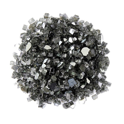 Black Round Reflective Fire Pit Glass HomeRoots