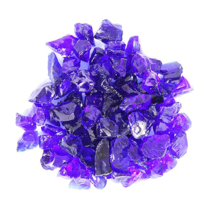 Cobalt Round Reflective Fire Pit Glass HomeRoots