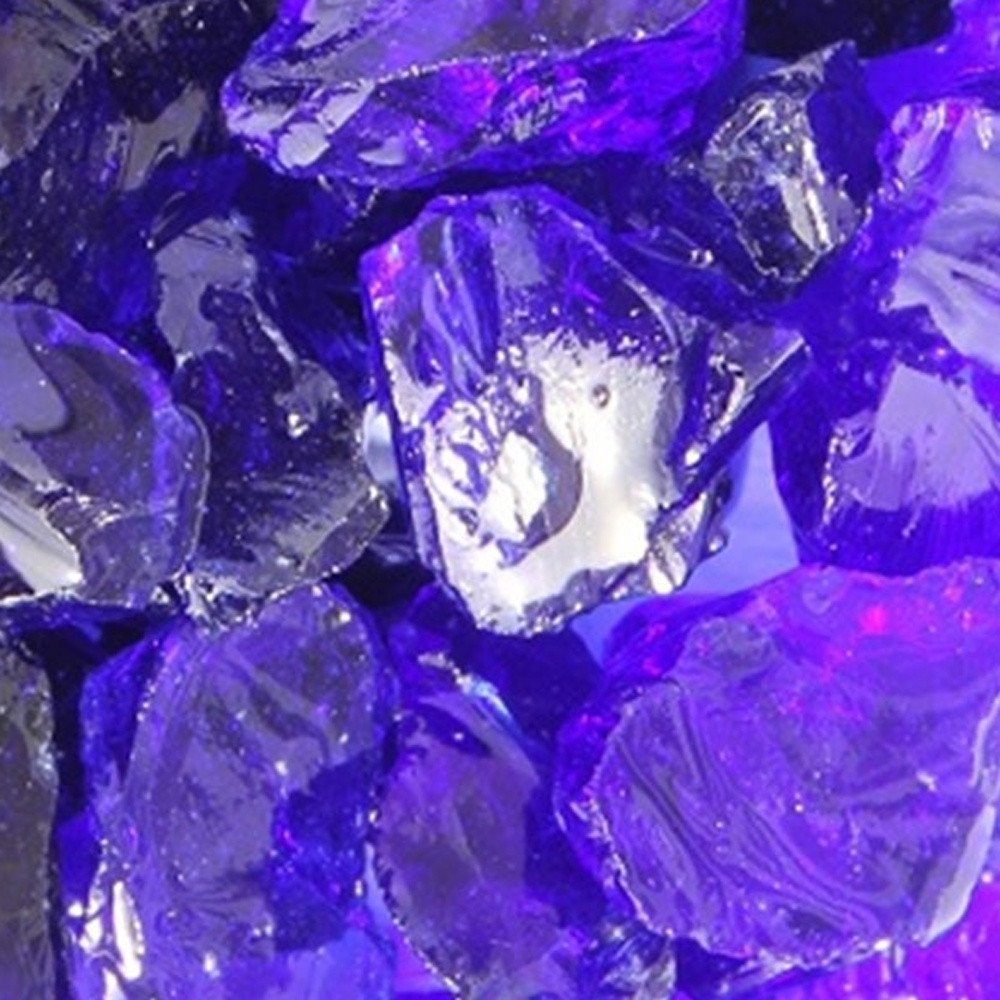 Cobalt Round Reflective Fire Pit Glass HomeRoots
