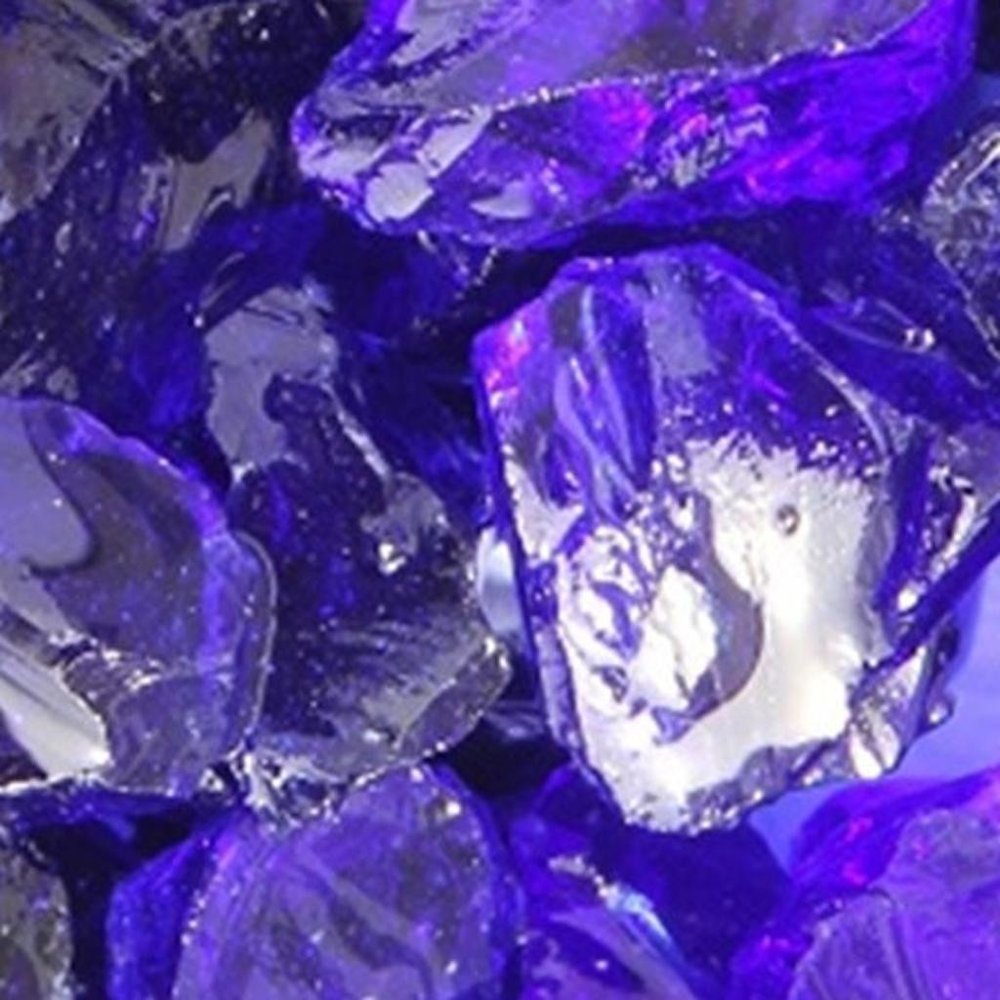 Cobalt Round Reflective Fire Pit Glass HomeRoots