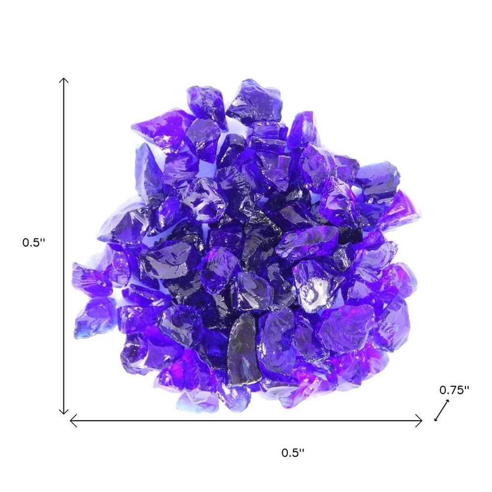 Cobalt Round Reflective Fire Pit Glass HomeRoots