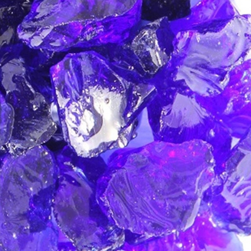 Cobalt Round Reflective Fire Pit Glass HomeRoots