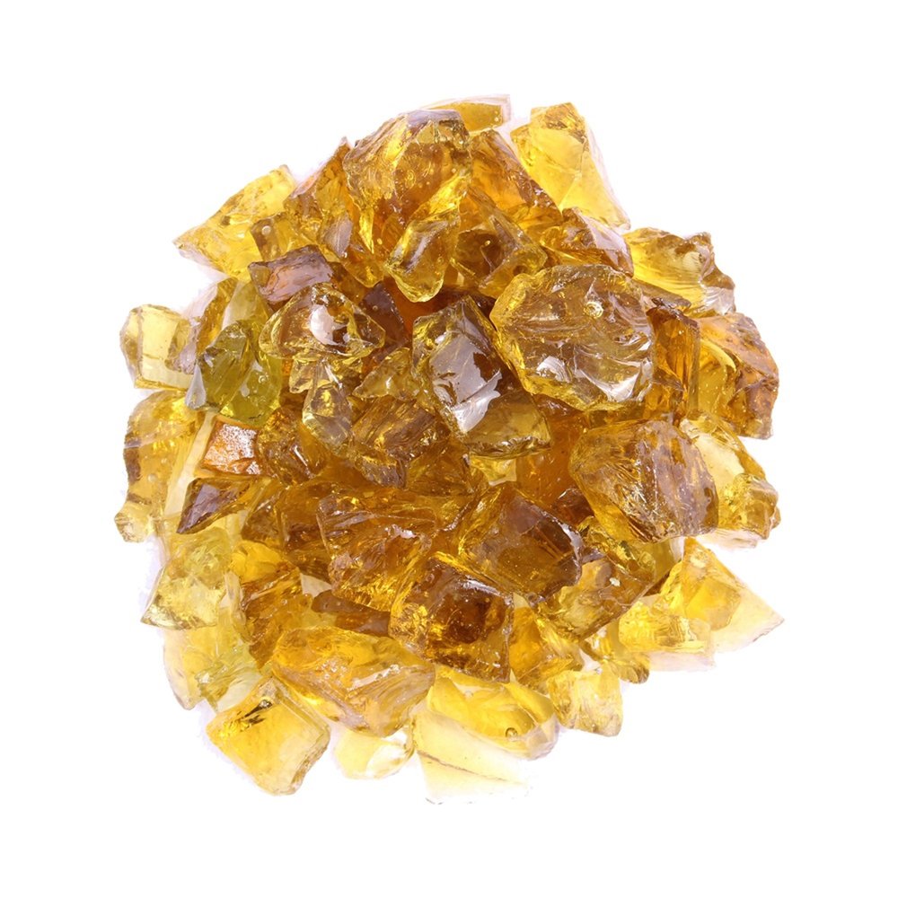 Chestnut Round Reflective Fire Pit Glass HomeRoots