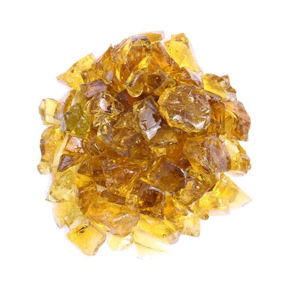 Chestnut Round Reflective Fire Pit Glass HomeRoots