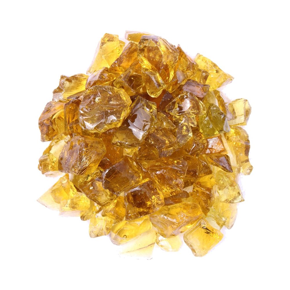 Chestnut Round Reflective Fire Pit Glass HomeRoots