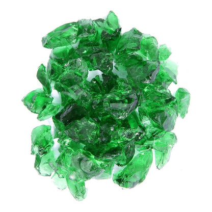 Green Round Reflective Fire Pit Glass HomeRoots